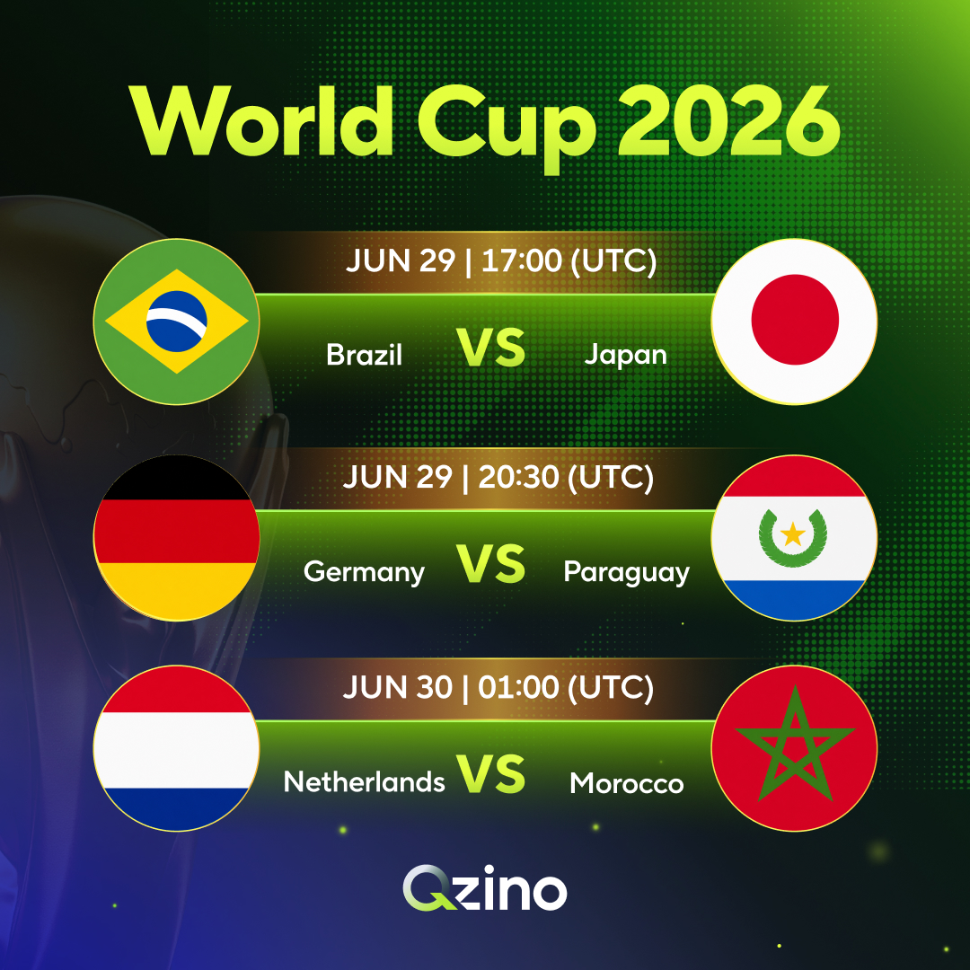 qzino_sport's tweet photo. ⚽️ Round of 32. World Cup 2026

Can Japan stop Vinicius at full speed and send Brazil home?

Predict who goes through in the comments, QRT and leave your Qzer ID — two winners get $50 in free bets.

Make your prediction now on https://t.co/UHN1pI0z5c https://t.co/Y9KDuACtmE