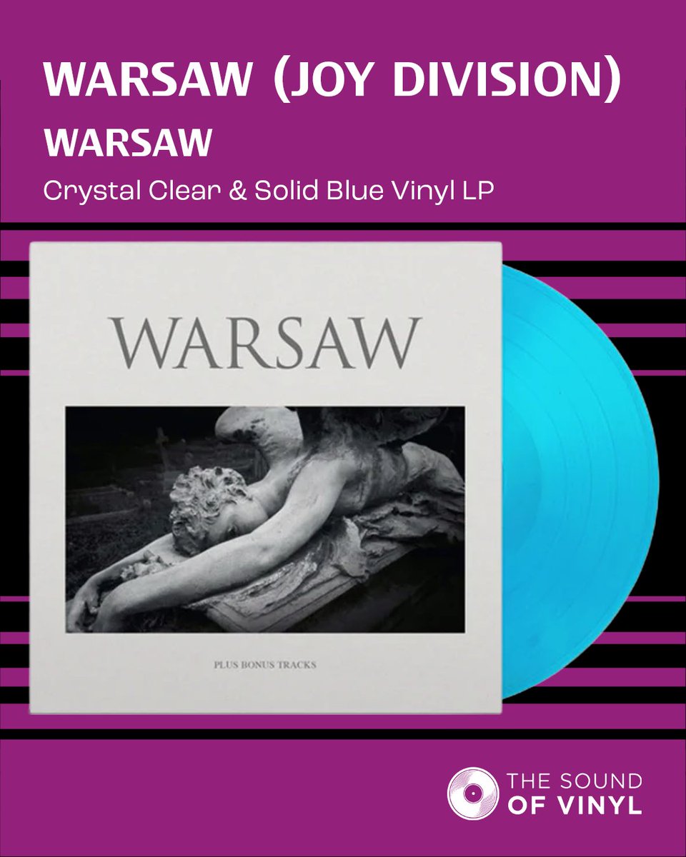 TheSoundofVinyl's tweet photo. NEW ON THE STORE! Warsaw (Joy Division) - Warsaw: Crystal Clear &amp; Solid Blue Vinyl LP

Before Joy Division, there was Warsaw.

Featuring rare recordings and early versions of future classics, it's a must-have for any Joy Division collection.

Shop now >> https://t.co/AgqZJZiKwm https://t.co/Jk3eftLqb0
