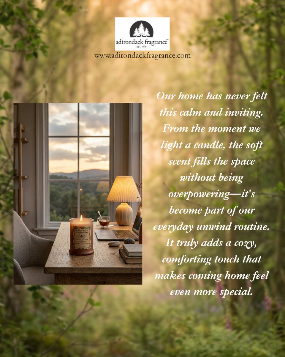 AdkFarm's tweet photo. Our home has never felt this calm and inviting. From the moment we light a candle, the soft scent fills the space without being overpowering—it’s become part of our everyday unwind routine. It truly adds a cozy, comforting touch that makes coming home feel even more special. https://t.co/2cEnh68Rq3