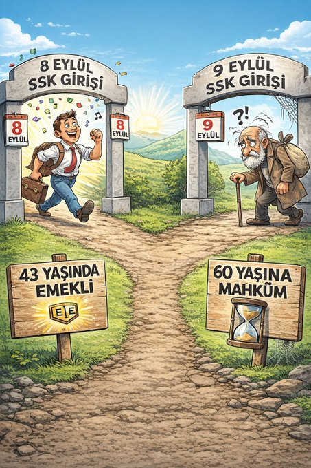 iepeek_ipeekk's tweet photo. 5.500 gün ile emekli olanları görünce içim acıyor, canım yanıyor. #kademeşartoldu https://t.co/YcHoPejNMT