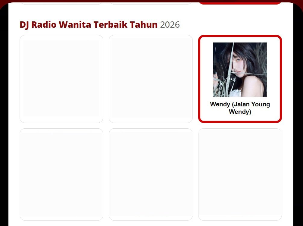 Wanikkeo_Ina's tweet photo. 🚨 VOTE WENDY NOW! 🚨

​Wannies, Wendy masuk dalam 2 kategori nominasi Brand of The Year 2026 :
1. ​Female Vocalist of the Year
2. ​Female Radio DJ of the Year

​Ayo kita berikan dukungan terbaik untuk Wendy!🩵

​📅 29 Juni 2026 – 12 Juli 2026
🔗 https://t.co/pqfHSn59km

#웬디 #WENDY @WENDY_offcl