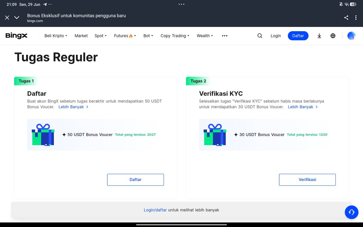 AGrup99's tweet photo. Tips for claiming $30+$50

How to Register
• Register a new account via the website
• Try using a different device + different network
• Complete all KYC verification
[via website]
• Done

BINGX registration link: https://t.co/q5H8AEolFc https://t.co/faOtwvuL3P