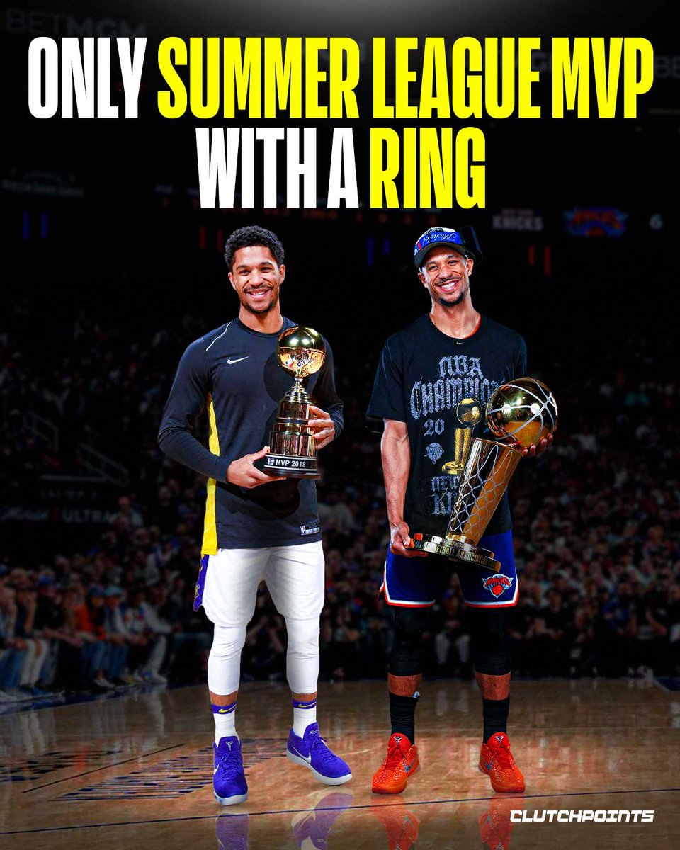 KnicksNationCP's tweet photo. Josh Hart is the only NBA Summer League MVP to win an NBA championship.

After earning Summer League MVP with the Lakers in 2018, Hart helped lead the New York Knicks to the 2026 NBA title, proving his hustle, defense and winning mentality translate to the biggest stage. https://t.co/tJ6DS4t98W