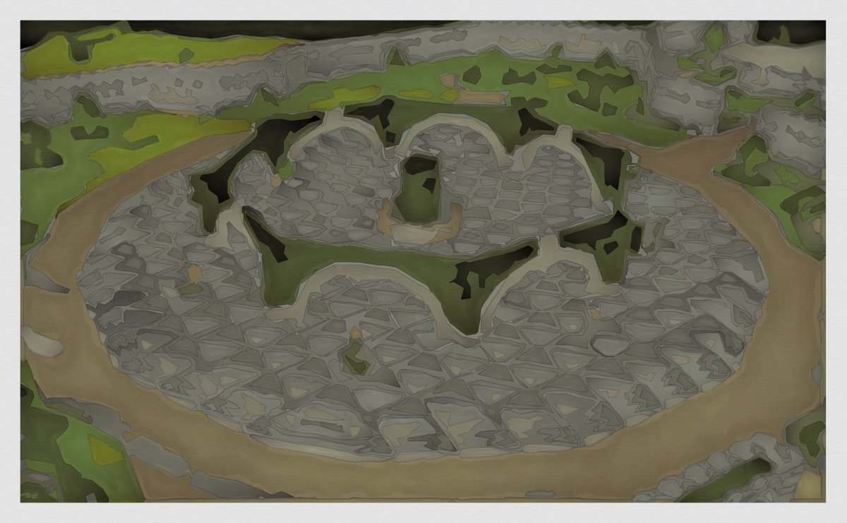 DlSPUTED's tweet photo. oldschool runescape, but procedurally painted https://t.co/M4xx9WJqfX