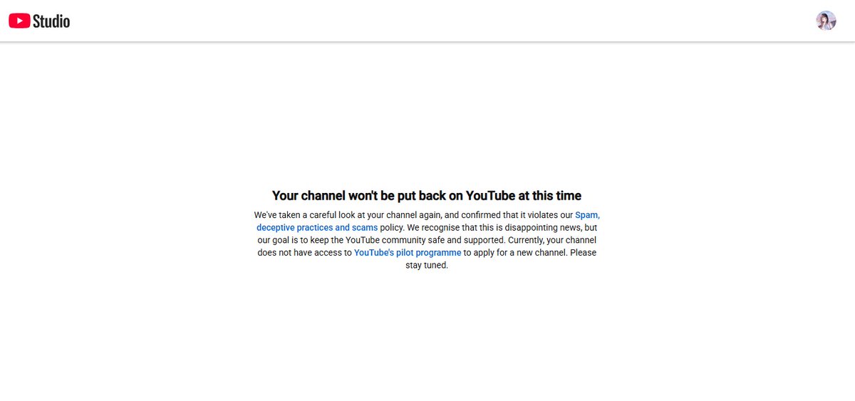 MSial76118's tweet photo. @TeamYouTube. my channel was mistakenly deleted due to "Spam, deceptive practices and scams policy". I am 100% sure that my channel has not violated a single point in your rules, I ask that a real person from your organization check my channel. 
URL: https://t.co/yhBFSBUnxB https://t.co/VSVKdl0gMq