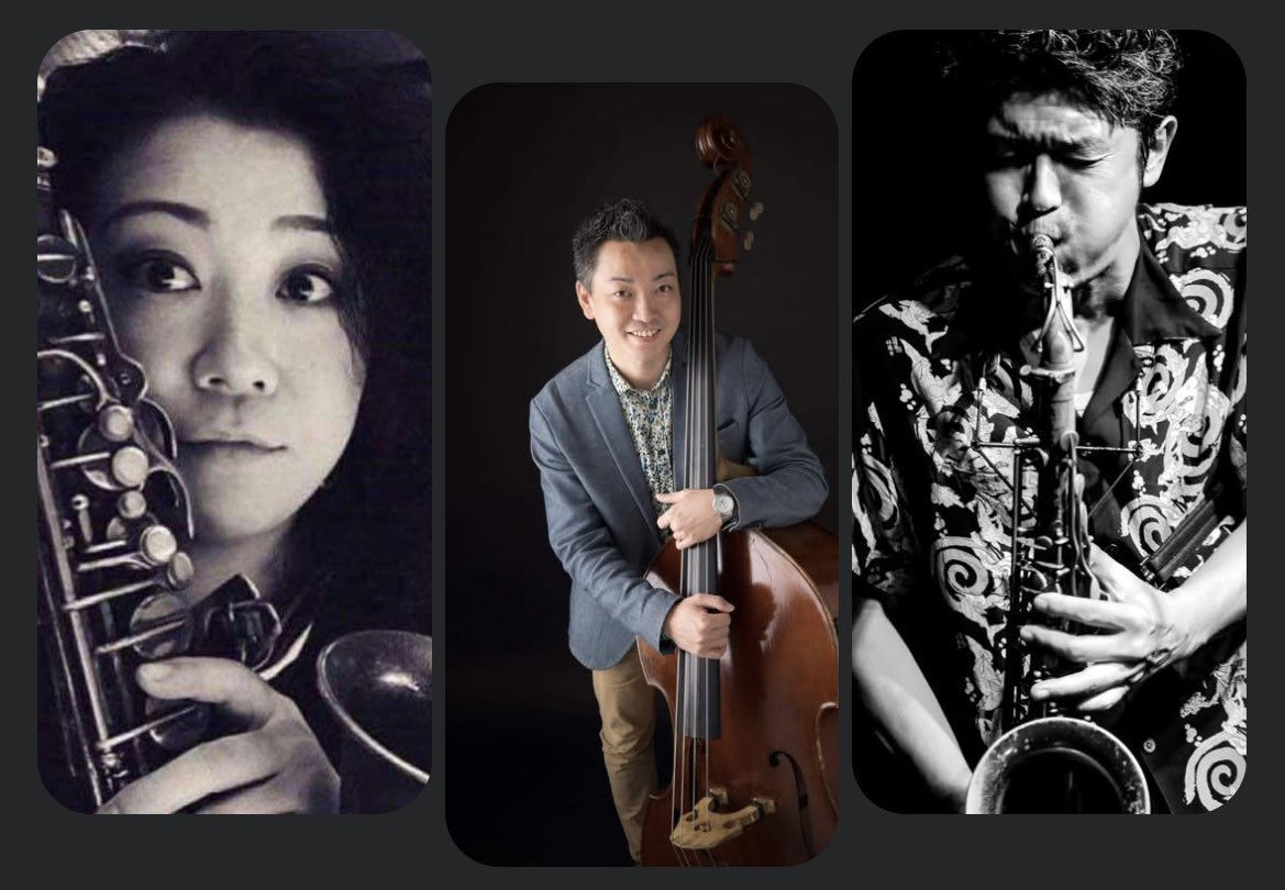 mika_irie's tweet photo. ■ 7月12日(日曜日)
🔴お座敷JAZZ LIVE 🔴
家永 慎也(b sax)
宮野 友巴(bass)
入江 美香(a sax)
Open 19:00 Show 19:30〜(2stages)
鰻屋【菱東】1F
大阪市福島区福島5-7-9
大阪環状線JR福島駅より徒歩2分
☎️予約TEL 06-6451-5094
MC ¥3,000- Food ミカピンチョス¥500-
Drink  ¥500- 
#お座敷JAZZ https://t.co/0pkfvwfQcR