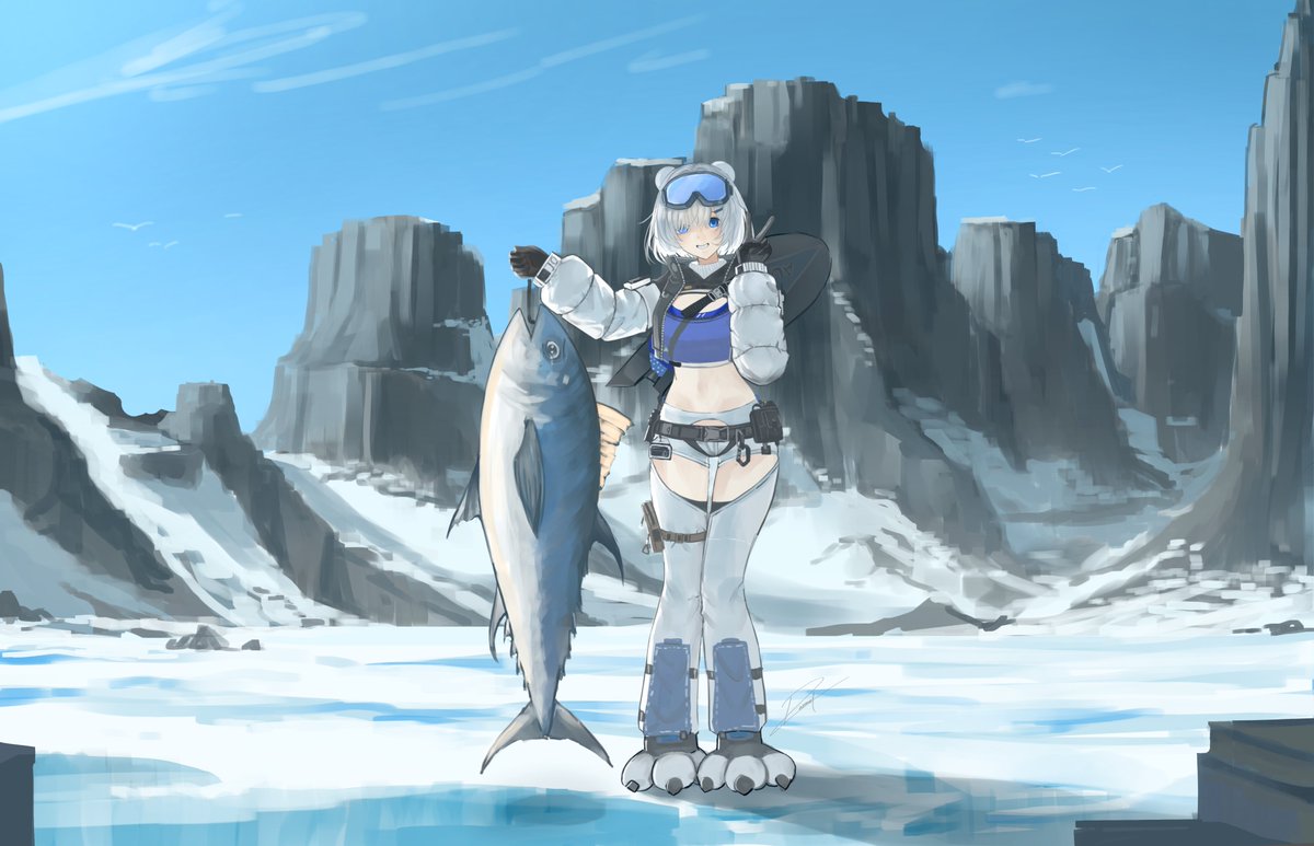 Paomol95211's tweet photo. Practice digital art --> Draw all female Character from Arknights Endfield            

[13] --> Snowshine https://t.co/SNlWkT8bas