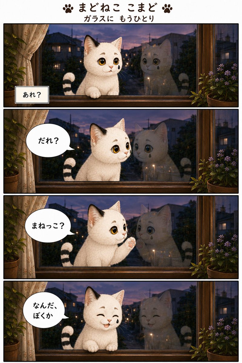 komado_cat's tweet photo. 夏が近づいてきました。
＃やっぱり猫　＃まどねここまど　＃猫好きさん　＃猫がいる生活　#Cats https://t.co/H9LQFLErQD