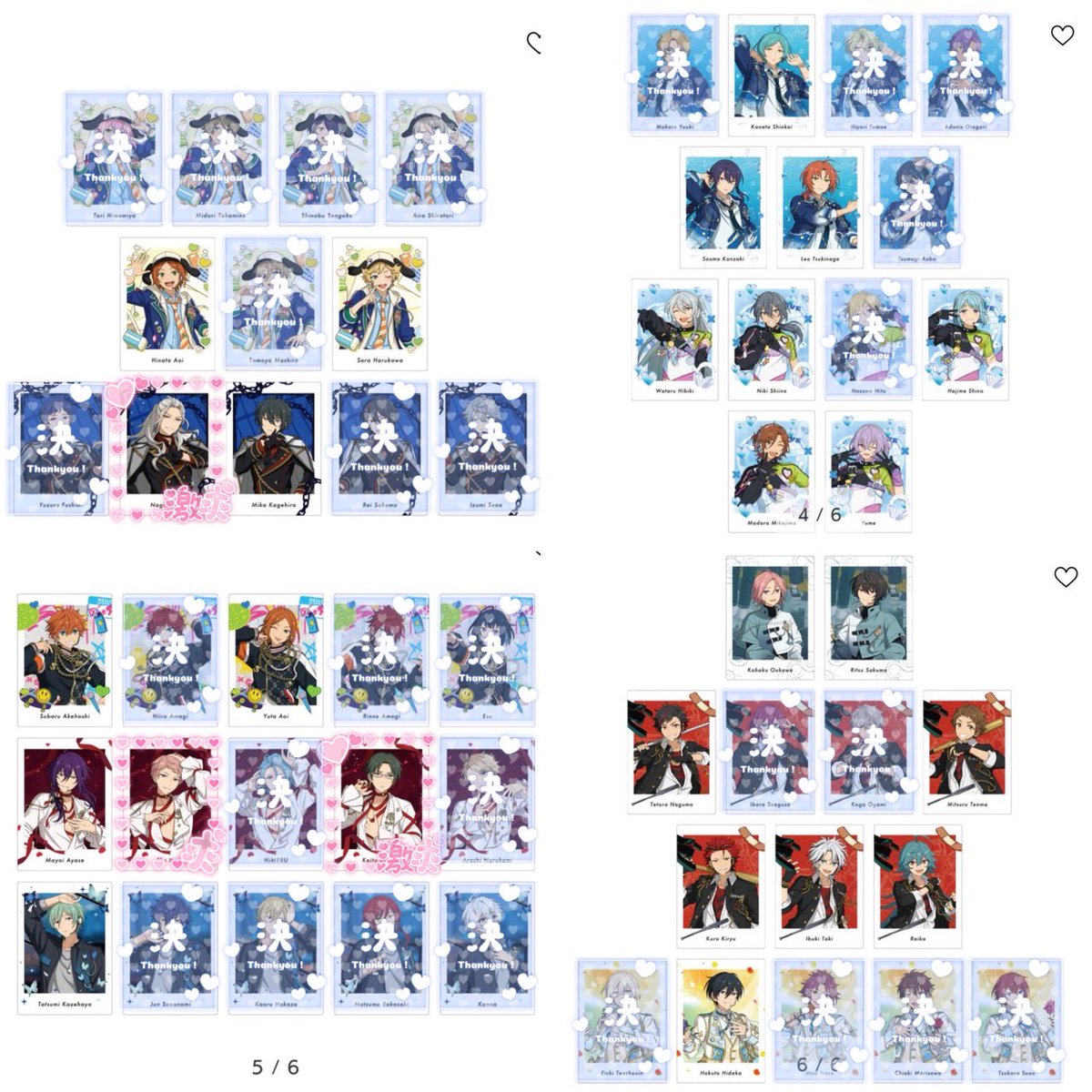 milky_time28's tweet photo. 【交換】あんスタ ぱしゃっつ P.A.shots!! Extra -SELECTION 10 UNIT SONG-

<求>凪砂>敬人 宗
<譲>上記以外

✦︎郵送交換 ✦︎10BOX予約予定
✦︎スリーブ▶︎両面補強▶︎水濡れ防止 発送
✦︎凪砂優先 ✦︎纏めての方優先

検索からお気軽にお声がけ下さい🔎 https://t.co/jdHzof3RQi