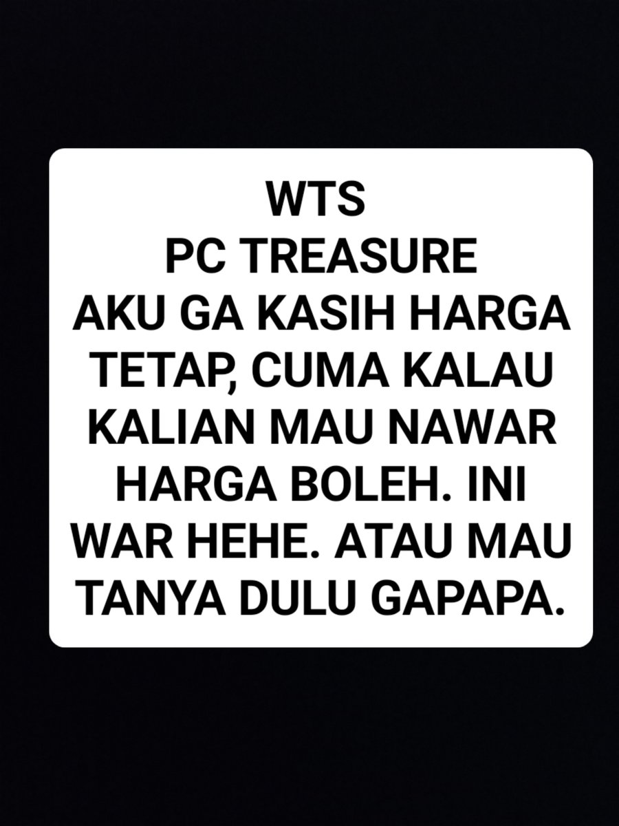 jemima_sv's tweet photo. WTS/WTB 
Photocards Treasure 
Good Condition. 
#wts #wanttosell #photocardstreasure #wtsphotocard #treasure #wtb #wanttobuy https://t.co/AruWRwnLAh