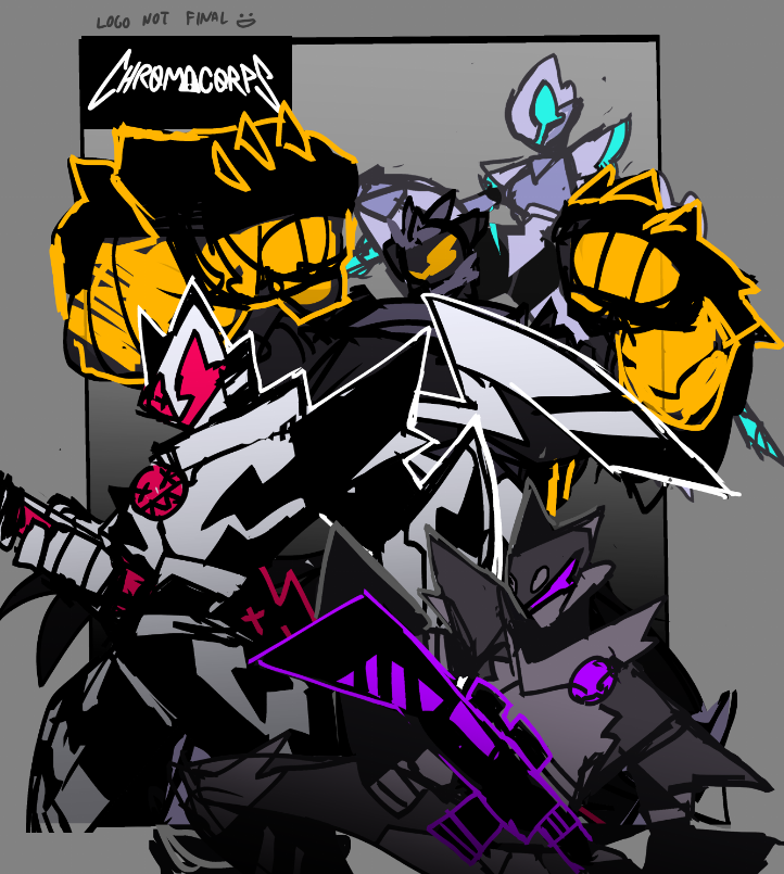 rough asf chromacorps poster idea/thumbnail thing