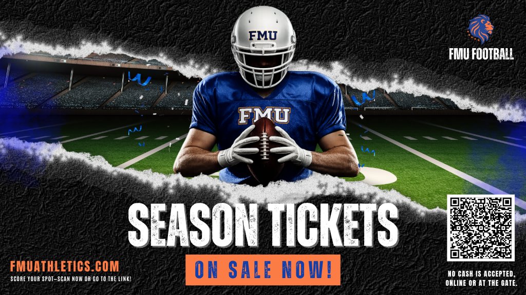 GoFmuLions's tweet photo. π The countdown is on!
Secure your season tickets now and be there for every hit, every touchdown, and every unforgettable moment. Don't miss a second of @FMULionsFB this season! ππ§‘
#fmu #hbcu #TheSunStandard #HometownHBCU #ItsOurTime π¦π https://t.co/zhtnHP4oP3