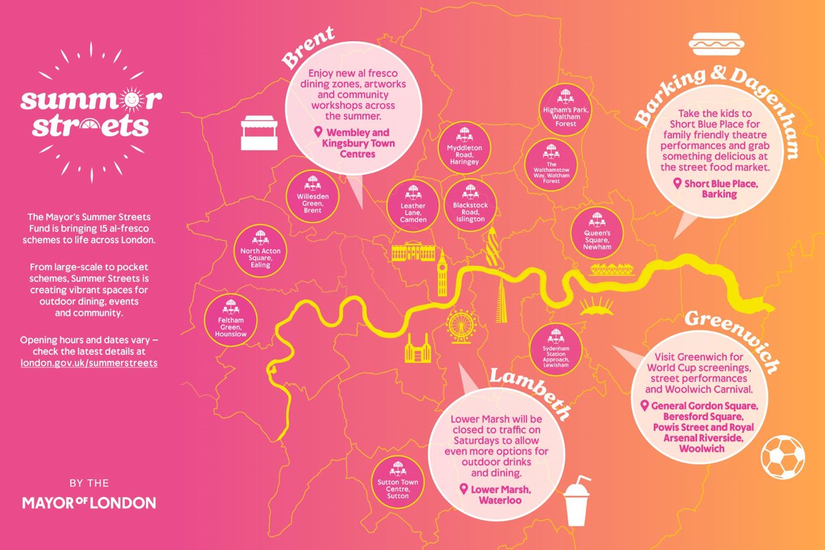 DawnButlerBrent's tweet photo. Fantastic news for Brent!

Two locations have secured funding from @SadiqKhan’s Summer Streets Fund. 

Residents will see more alfresco dining and events on Wembley High Road, Ealing Road and Kingsbury + outdoor seating and cultural performance sessions near Willesden Green tube. https://t.co/cT8WNg6qqq