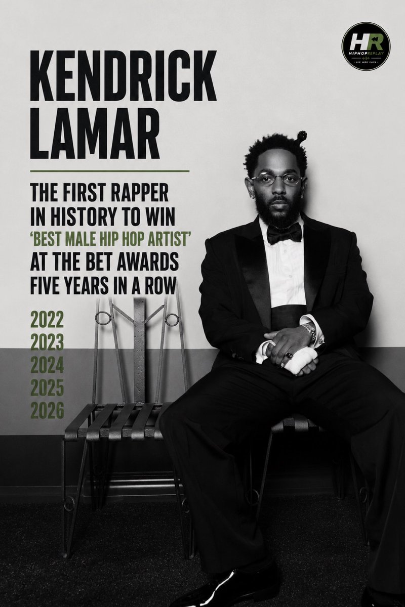 HISTORY made. Kendrick Lamar becomes the 1st rapper to win 'Best Male ...