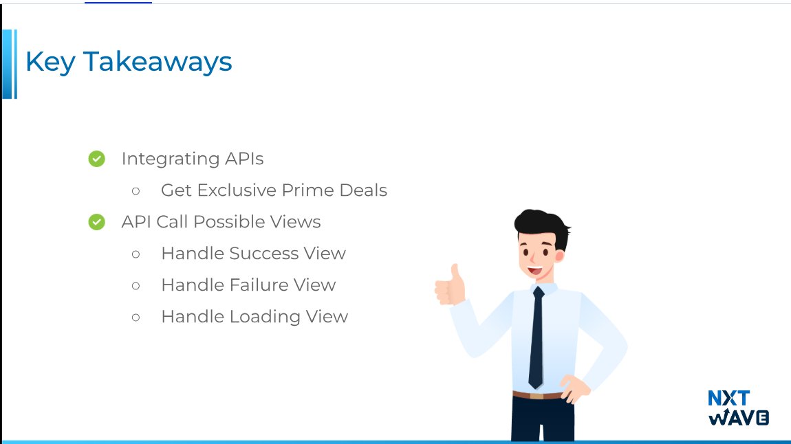 iamvikaskamera's tweet photo. Topic: Authentication &amp; Authorization | Part 4
GitHub: https://t.co/mENv0GerhE

Key Takeaways:
✅ Integrating APIs
  ☑️ Get Exclusive Prime Deals
✅ API Call Possible Views
  ☑️ Handle Success View
  ☑️ Handle Failure View
  ☑️ Handle Loading View

#NxtWave #Day19 https://t.co/UP8XhCao4s