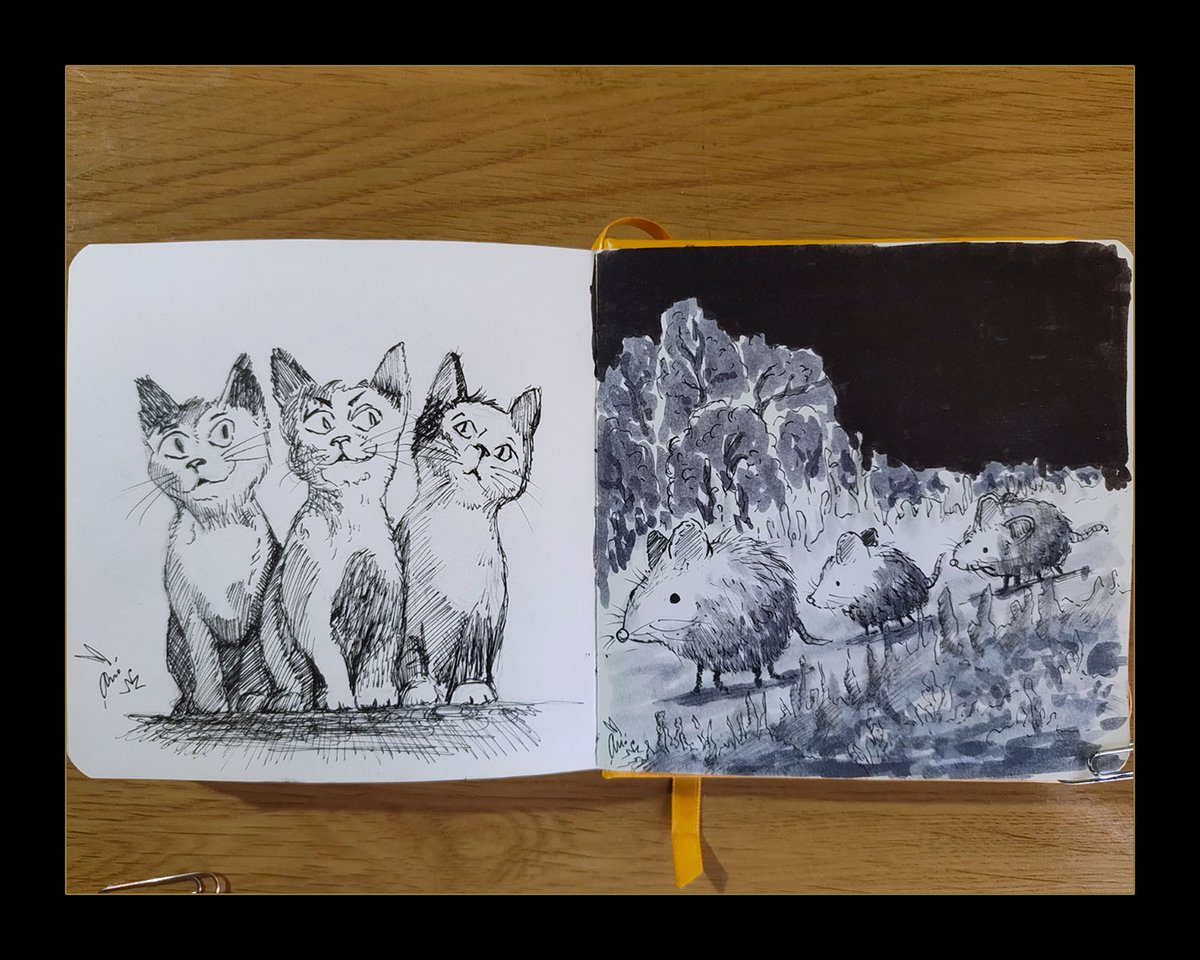 artysmedia's tweet photo. Entre ratones y gatos anda el juego...
#Dibujo #Ilustración #Micron #DiseñoVisual #Sketchbook #VisualStorytelling #drawing #characterdesign #pencildrawing #micron #practicedrawing #artexercise #exercices #catsandmice #gato #raton https://t.co/r1xELpAWoY