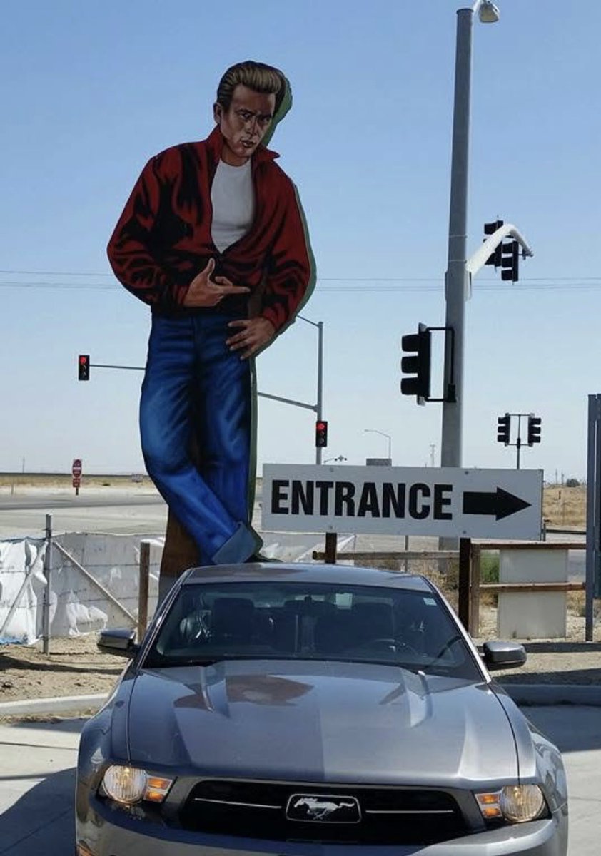 KatsMusings2024's tweet photo. #MustangMonday James Dean’s last stop. Blackwell’s Corner, Hwy 46, Lost Hills, CA The Road To Salinas 💔 #JamesDean Legend https://t.co/xdthRAhdG4