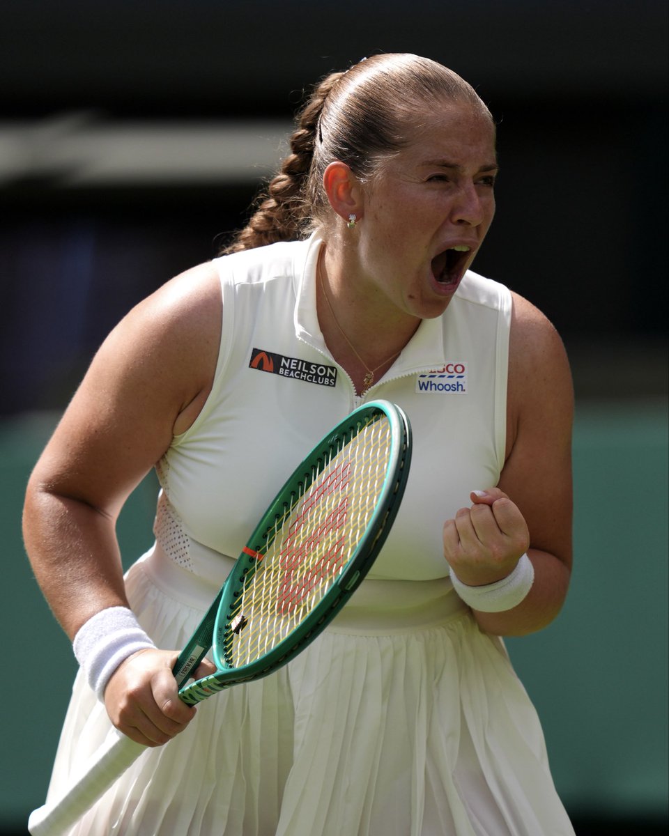 WTA's tweet photo. What a way to kick off a Wimbledon campaign 😮‍💨

Ostapenko powers past Dart, 6-3, 3-6, 6-4! 

#Wimbledon https://t.co/RI89J1sJ6w