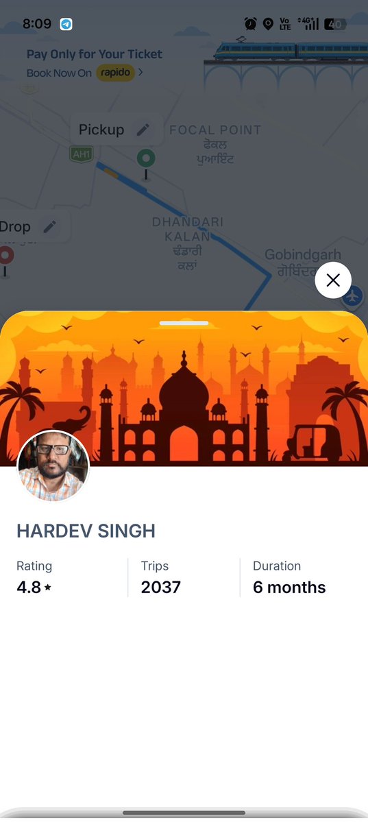 ajaykumarir's tweet photo. @rapidoapp_ I booked a ride from the railway station to my home. This guy himself accepted the request and is refusing to come after some time. On top of that, he is pressurizing me to cancel the ride. Tell me why should I get my money deducted? https://t.co/3ZzAzCPfAP