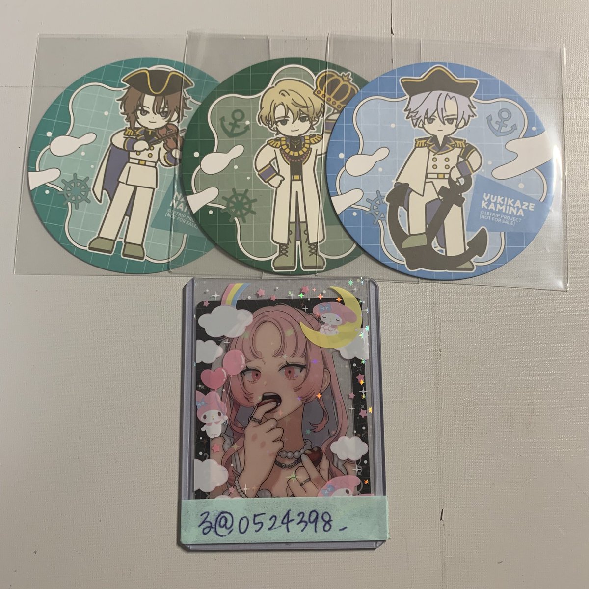 0524398_'s tweet photo. 【交換】エイトリ 18TRIP アニメイトカフェ 特典 コースター フォトカード

譲 コースター｜雪風 七基 來人
フォトカード｜潜

求｜練牙 添

郵送でのお取引
検索からでもお気軽にお声掛けください https://t.co/q9H6JeckKn