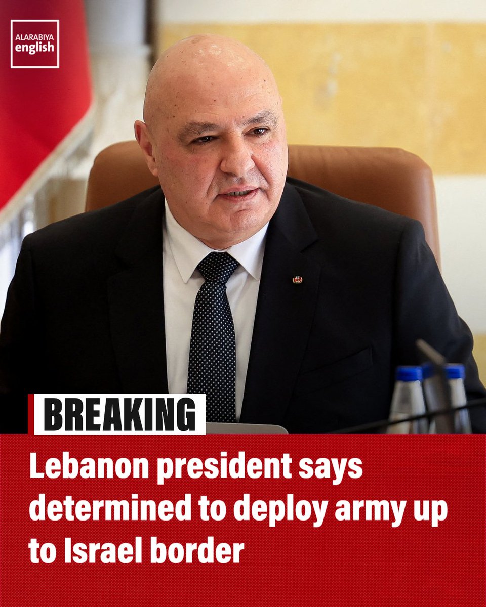 Lebanese President Joseph Aoun tells the US Central Command chief that he i