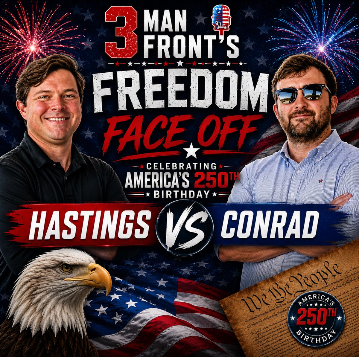 3ManFront's tweet photo. Coming up on a special edition of @3ManFront LIVE from @SoHoTacoAL ... 'Reaction Monday', plus 1pm- Freedom  Face Off. https://t.co/wpv4v5DJNK