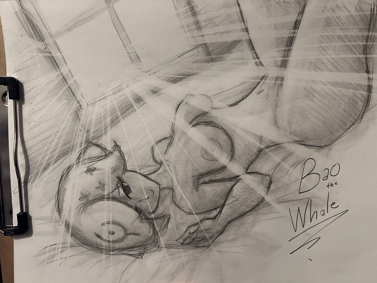 LustyDragon98's tweet photo. I started a little sketch of hoejousama in a nude scene of her laying in bed with a glare of sunlight beaming through the window. #baojob https://t.co/W9bFz4fNox