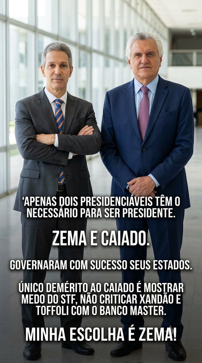 orgm_pgj's tweet photo. Sem MOLEQUES para presidir o país! 
Deveríamos estar discutindo esses 2 nomes apenas. 
Eu vou de Zema! https://t.co/Qerd6xpyFP