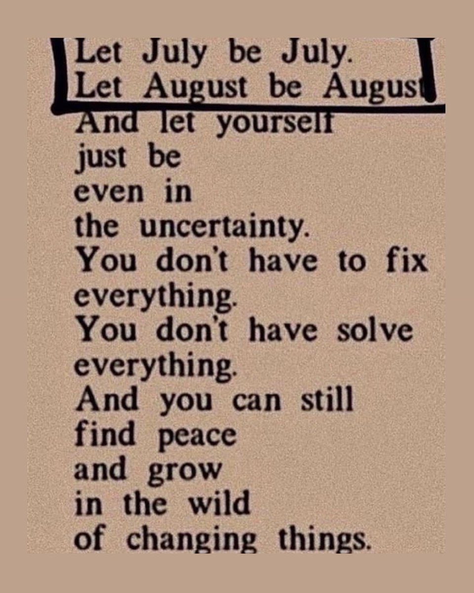 Lovandfear's tweet photo. Let July be July
Let August be August https://t.co/QUu1ZFNVue