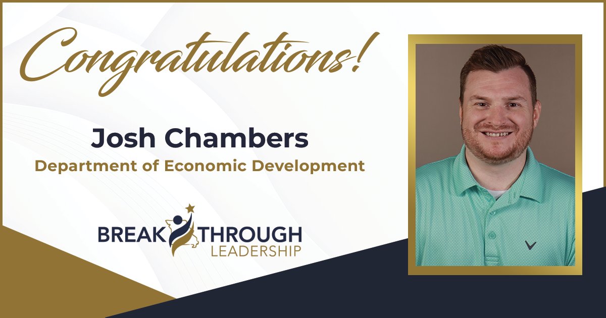 MoEcoDevo's tweet photo. Congratulations to #TeamDED's Josh Chambers on attending the Missouri Breakthrough Leadership June Summit! We're so proud he was selected to represent the department in this leadership program designed to support and develop new state employees. #HelpingMissouriansProsper https://t.co/wpVIv3Dpgs