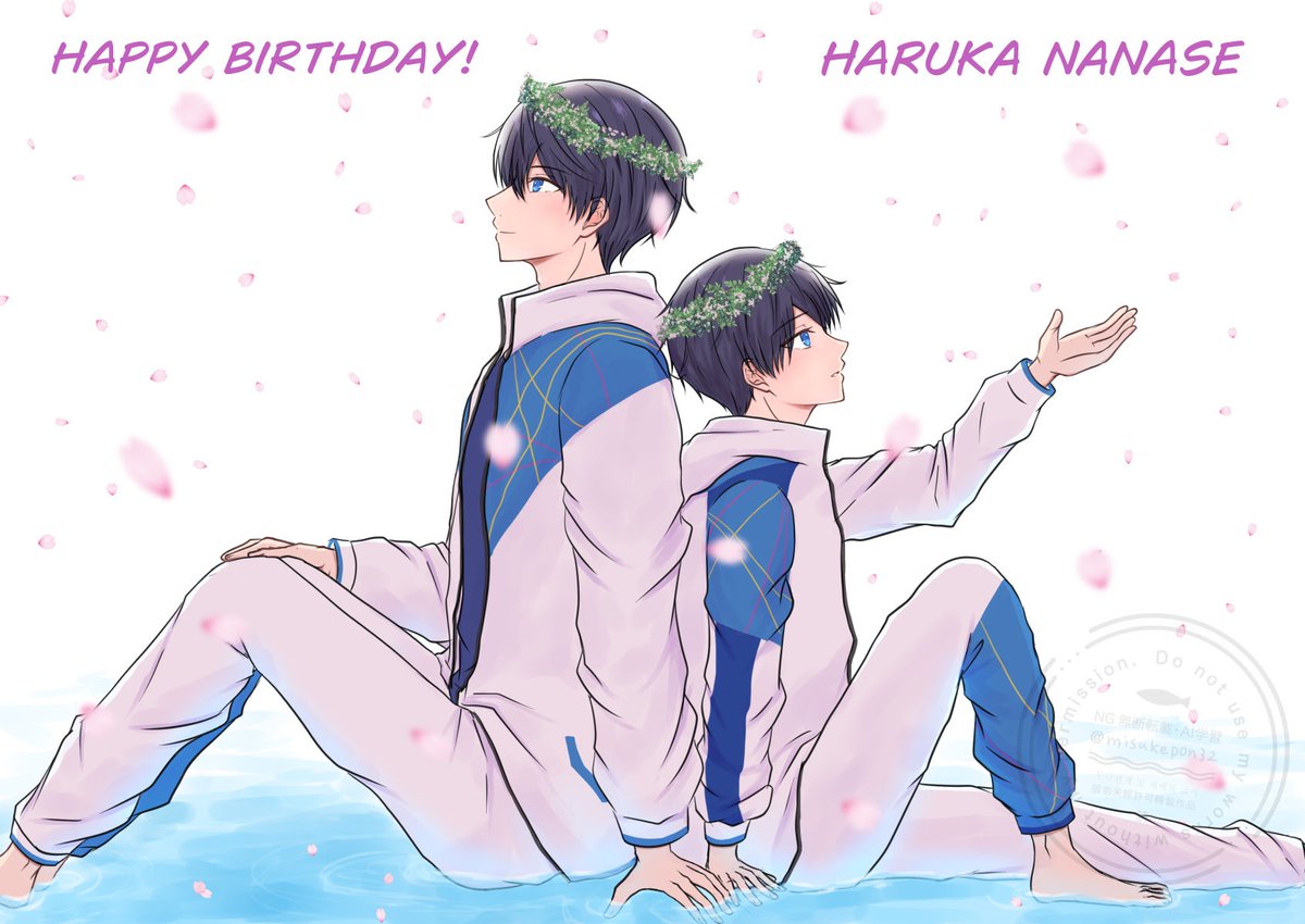 misukepon32's tweet photo. ハルちゃんお誕生日おめでとう🎉🎂
#七瀬遙生誕祭2026
#七瀬遙誕生祭2026 https://t.co/tMSwIbMSjj