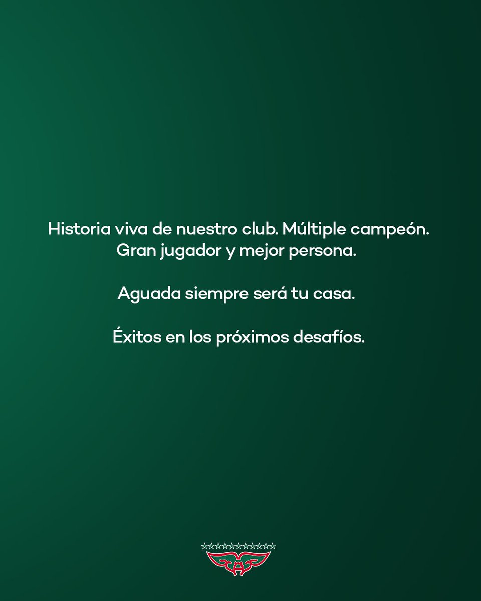 Aguada_oficial's tweet photo. ☑️ Federico Pereiras no continuará vistiendo nuestros colores. 

¡Gracias Fede, Aguada siempre será tu casa! 

#ConEntusiasmoYValía🔴🟢 https://t.co/USdMREogeb