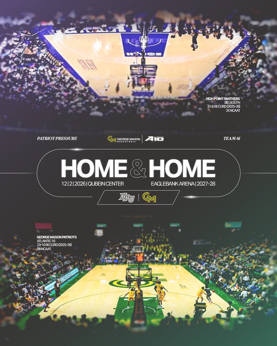MasonMBB's tweet photo. Home and Home with High Point ✅

#PatriotPressure https://t.co/PmhPg9ndQF