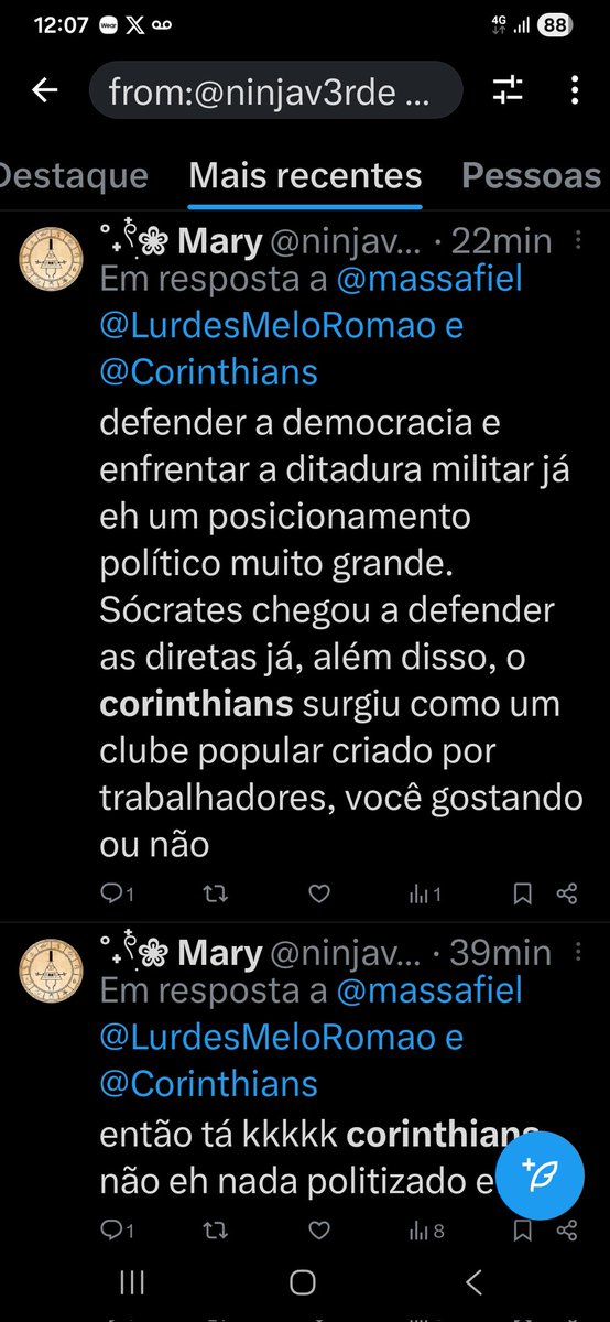 massafiel's tweet photo. @ninjav3rde @LurdesMeloRomao @Corinthians Tudo que sabe a respeito do Corinthians cabe em 2 prints. Nada mais que isso, ze chavão. https://t.co/T3RGMyF24K