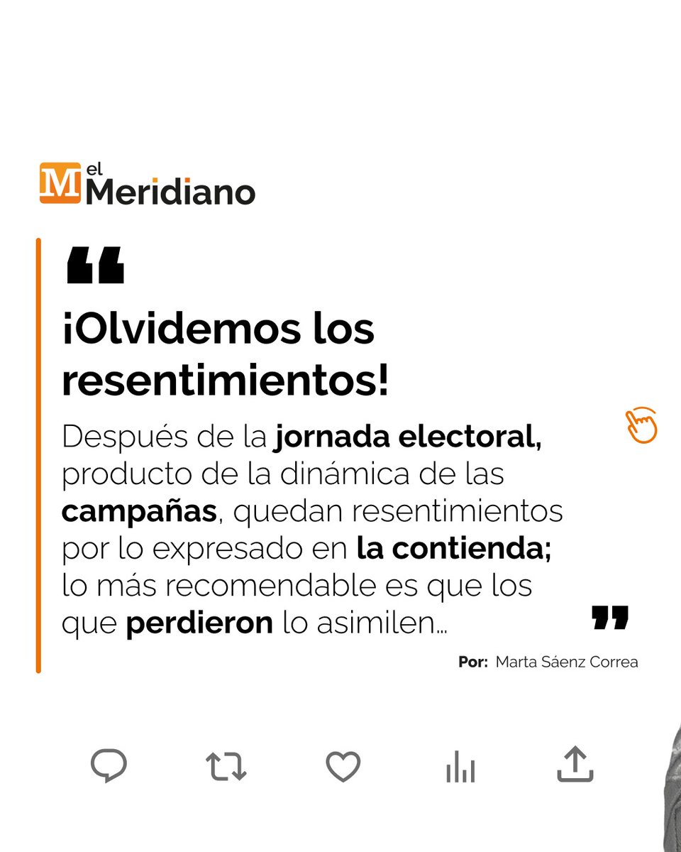 elmeridiano_co's tweet photo. #Opinión | Con frecuencia cometemos el error de pensar que el perdón debe surgir de nuestros corazones, que debe nacernos. Pero el perdón es una decisión, no un sentimiento, porque cuando perdonamos no sentimos más la ofensa, no sentimos más rencor. John Balfour afirmaba: " Lo mejor que puedes dar a tu enemigo es el perdón; a tu oponente, tolerancia; a un hijo, buen ejemplo; a tu padre, deferencia; a tu madre, una conducta de la cual se sienta orgullosa; a ti mismo, respeto; a todos los hombres, caridad".

https://t.co/ovXRV48L46

#ElMeridianoTeUbica 
@saenzcmarta