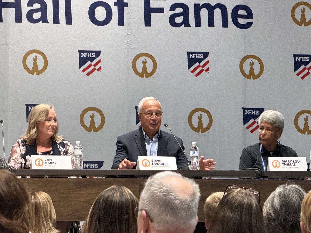 AHSAAnow's tweet photo. Former AHSAA Executive Director Steve Savarese at today’s Hall of Fame Press Conference before tonight’s induction ceremony https://t.co/37Agpff5Xb