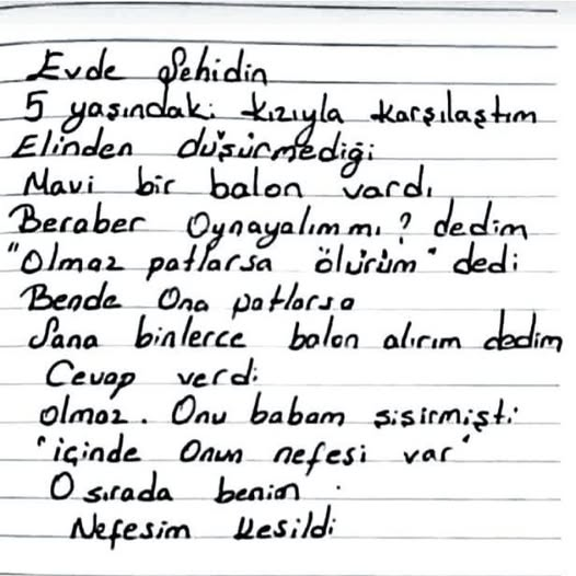 TOPRAK_2_'s tweet photo. 𝗬ı𝗹𝗹𝗮𝗿 𝗼̈𝗻𝗰𝗲 𝗯𝗶𝗿 𝘀̧𝗲𝗵𝗶𝘁 𝗰𝗲𝗻𝗮𝘇𝗲𝘀𝗶𝗻𝗱𝗲 𝗯𝗶𝗿 𝗕𝗶𝗻𝗯𝗮𝘀̧ı𝘆ı 𝗱𝘂𝘆𝗴𝘂𝗹𝗮𝗻𝗱ı𝗿𝗮𝗻 𝗱𝗶𝘆𝗮𝗹𝗼𝗴.😥
Bazen birşey okurken boğazınız düğümlenir konuşamazsınız, hani iki damla yaş gelir ya gözlerinizden,İŞTE ÖYLE BİR HİKAYE.😢
  Alıntı https://t.co/fO9oGKzXRx