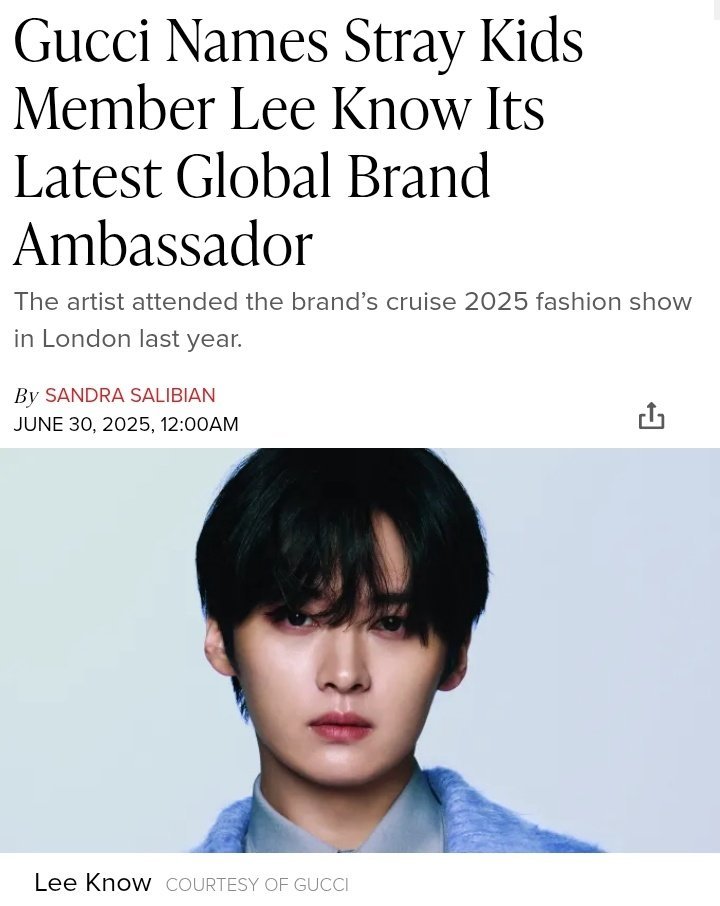 minhoadickted's tweet photo. HOY HACE 1 AÑO LEEKNOW SE CONVIERTE EN EL EMBAJADOR DE GUCCI ✨

LEE KNOW  1 YEAR WITH GUCCI
#LEEKNOWXGUCCI
@Gucci @gucci_jp https://t.co/WYcV74ve9B