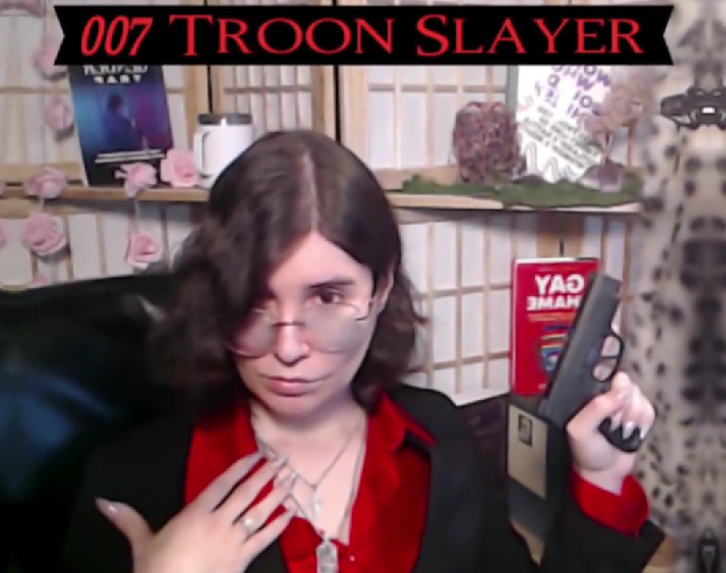 smith_john560's tweet photo. Arianna Laureano's @ApostateAri account was just permanently suspended while I was searching through his videos of him showing off his firearms ("007 Troon Slayer"), using the trans flag for target practice, etc. Here are two of them for reference. https://t.co/smkcHZVsC6
