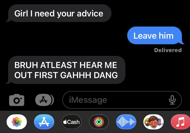ceraliza's tweet photo. My advice would always be to leave him idc. https://t.co/ZpLfaEthLu