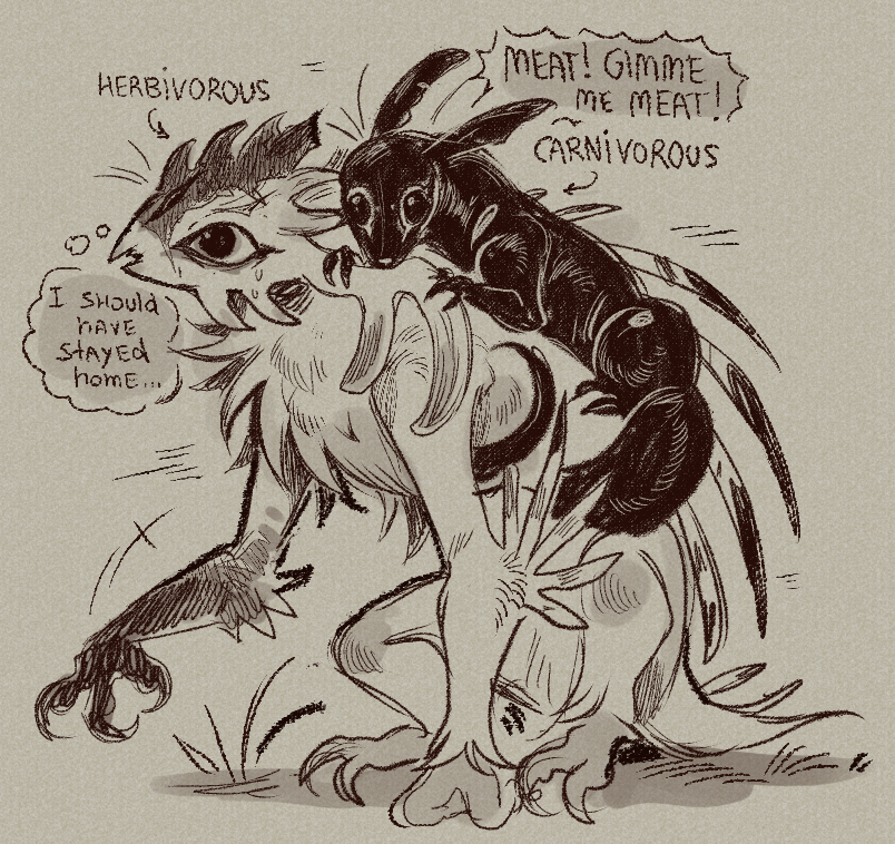 arrownickey's tweet photo. found some old sketchy sketches
the scav (pariah) and the fihhh pup (biter) #rainworld https://t.co/PRRtOVBu3m