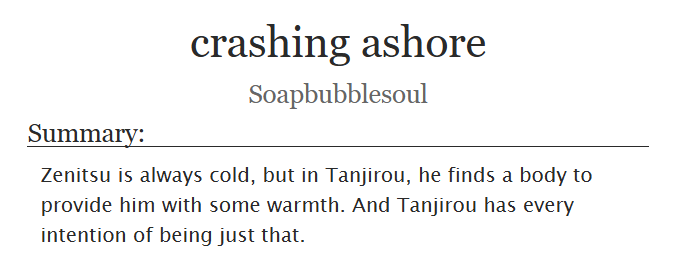 soapbubblesoul's tweet photo. 🎴⚡️ crashing ashore 
#TanZen #炭善
10k, E  

A TanZen take on friends with benefits.
Because pwp (🦐with plot) where the plot is actually in the 🦐 apparently is my specialty.

https://t.co/93WJYc6TC7 https://t.co/MnU4fNxrZj