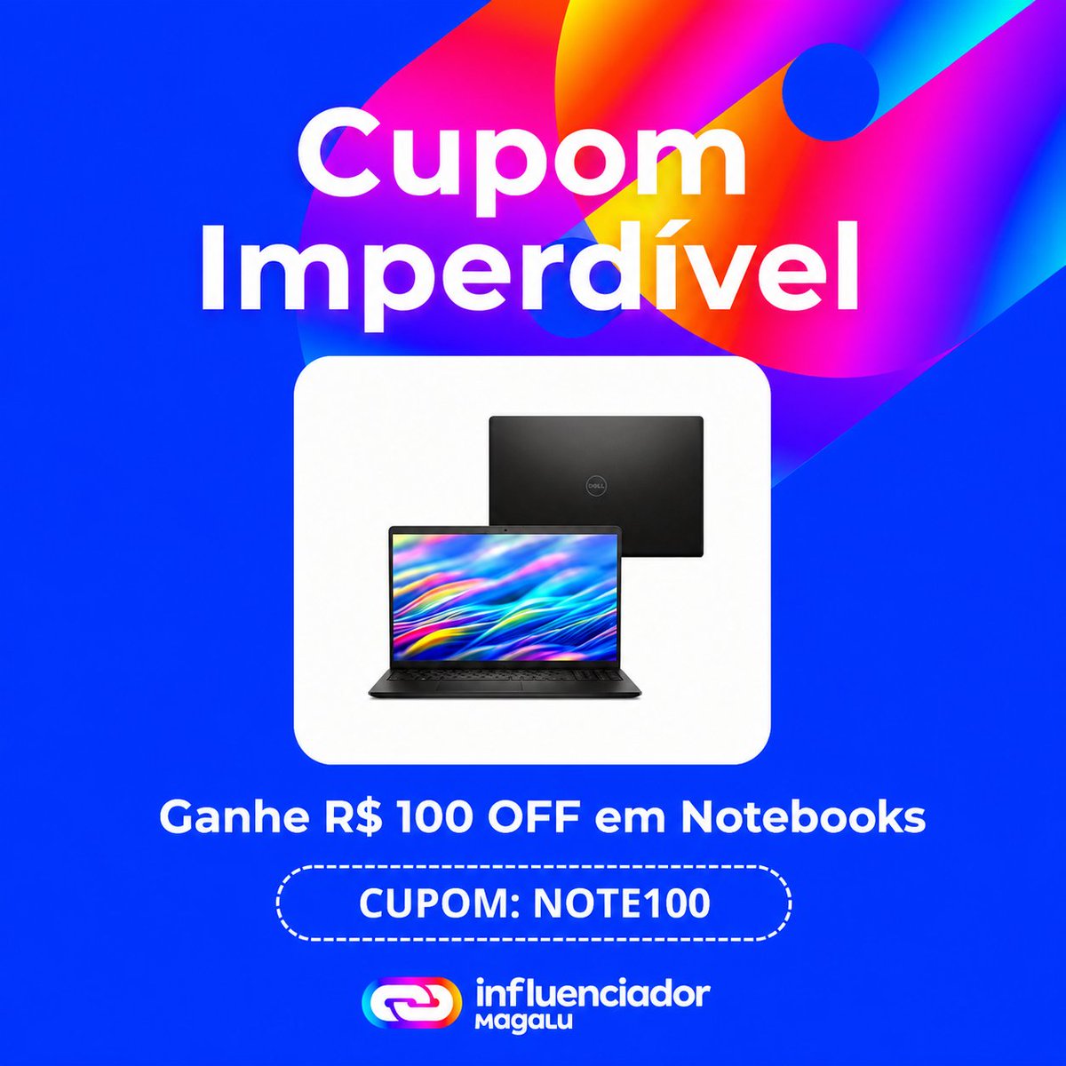 Bergvalentiny's tweet photo. Cupom R$ 100 OFF EM NOTEBOOKS 💻

🏷Cupom: NOTE100

https://t.co/y6phEix7WS https://t.co/M7RP1nkmbg