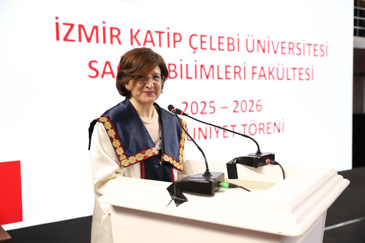izmkatipcelebi's tweet photo. İzmir Kâtip Çelebi Üniversitesi (İKÇÜ) Sağlık Bilimleri Fakültesi, 2025-2026 Eğitim-Öğretim Yılı Mezuniyet Töreni ile 12’nci dönem mezunlarını meslek hayatına uğurladı.

https://t.co/AEdJgR8nxj https://t.co/hnMCNz7AXt