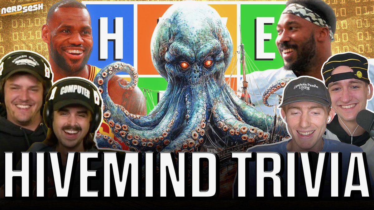 Nerd_Sesh's tweet photo. NEW TRIVIA EPISODE WITH @hivemindassoc IS UP!

We dove into the history of obscure Browns QBs, drafted mythical creatures and tested real vs. fake NBA bars!

Check it out:
https://t.co/mG2LPmWvc0 https://t.co/fOEAYHrq15