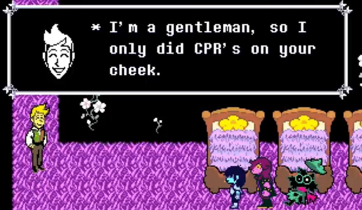 467Doggo's tweet photo. Also, flowey dialogue after you leave tge bed, he's such a good guy https://t.co/jTNsNqu4Hg