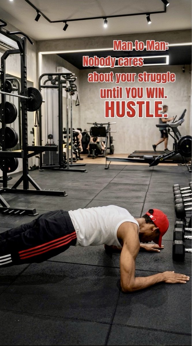 Solagold646's tweet photo. Man to Man:
Nobody cares about your struggle until YOU WIN.
HUSTLE.
#SolaGold #fitnessmotivation #noexcusesjustresults #HustleSmart https://t.co/ZqHMYqSBam