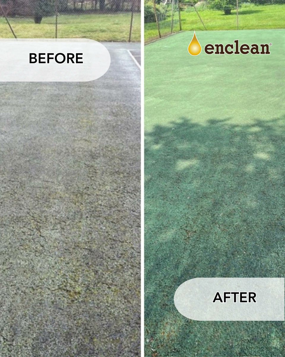 CB_Amenity_UK's tweet photo. ☀️ July's warm temperatures and longer daylight hours create the perfect conditions for algae, moss and green deposits to thrive on hard surfaces.⁠
⁠
Keep paths, patios and amenity areas looking their best with Enclean.⁠
Enclean is a plant-derived surface cleaner containing 500 g/L nonanoic acid from sustainable sources, delivering fast, effective results without the drawbacks of traditional QAC-based products.⁠
⁠
✔ Fast-acting⁠
✔ Easy to apply⁠
✔ Pet-friendly once dry⁠
✔ Cost-effective solution⁠
⁠
Give outdoor surfaces a fresh, clean appearance this summer with Enclean.⁠
⁠
#SurfaceCleaner #AmenityManagement #GroundsMaintenance #SummerMaintenance ⁠