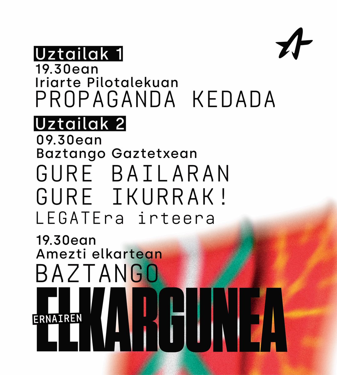 ernaibaztan's tweet photo. Ieeeeep! Zer gisa???
Aste honetan hitzordu garrantzitsuak ditugu Baztanen!!! ❤️‍🔥
Zeintara animatuko zara?
✊☀️ Adi egon, uda potente dator Baztango gazte independentistondako!

Euskal Herria Irabaztera! Faxismoari ez.
Irailak 13 Donostiara! https://t.co/fnRp0jihFz