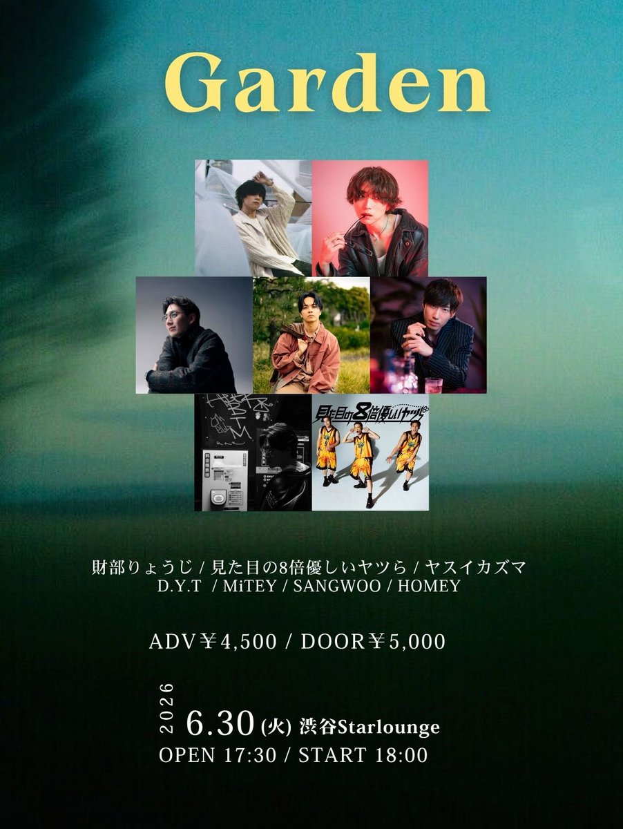 ONE_HOMEY's tweet photo. LOVE Y'ALL
2026.6.29
SETLIST
Always
Tickle
phonograph
Excuses
SELFish
MELLOW
KISS
Rest It Slow
🕶️Coming Up Lives🕶️
6/30(火)
『Garden』
@渋谷Starlounge
OPEN 17:30 / START 18:00
ADV. ¥4,500+1D / DOOR. ¥5,000+1D
https://t.co/ijSrlosynk
HOMEY 出演時間 18:25
#HOMEYLIVEINFO https://t.co/2ef2tCJNQH